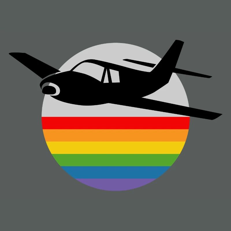 Regenbogen Flugzeug