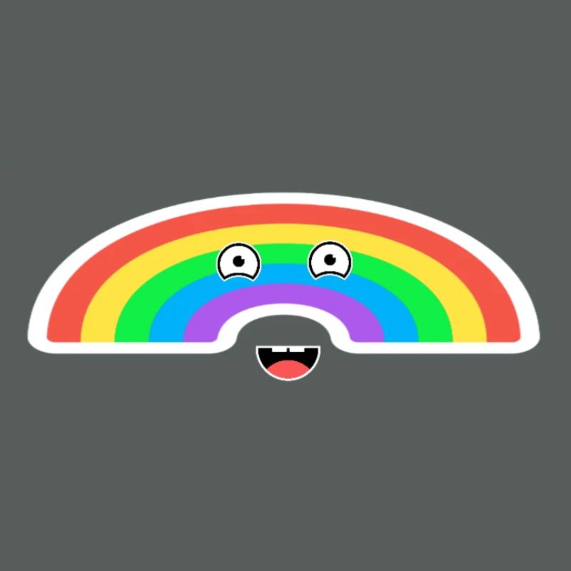 Lebhafte Regenbogenanimation 
