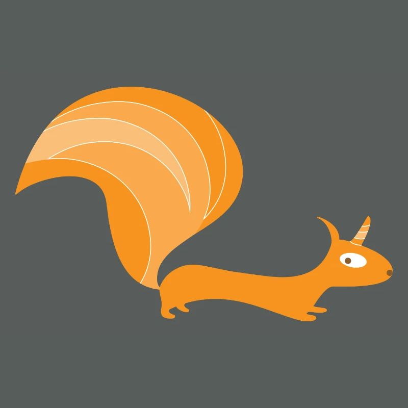 Eichhörnchen mit Einhorn (b)
