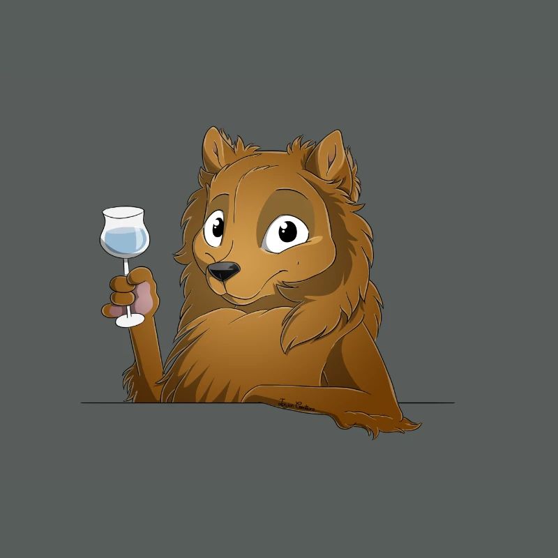 Trinkender oder treibender Spitz