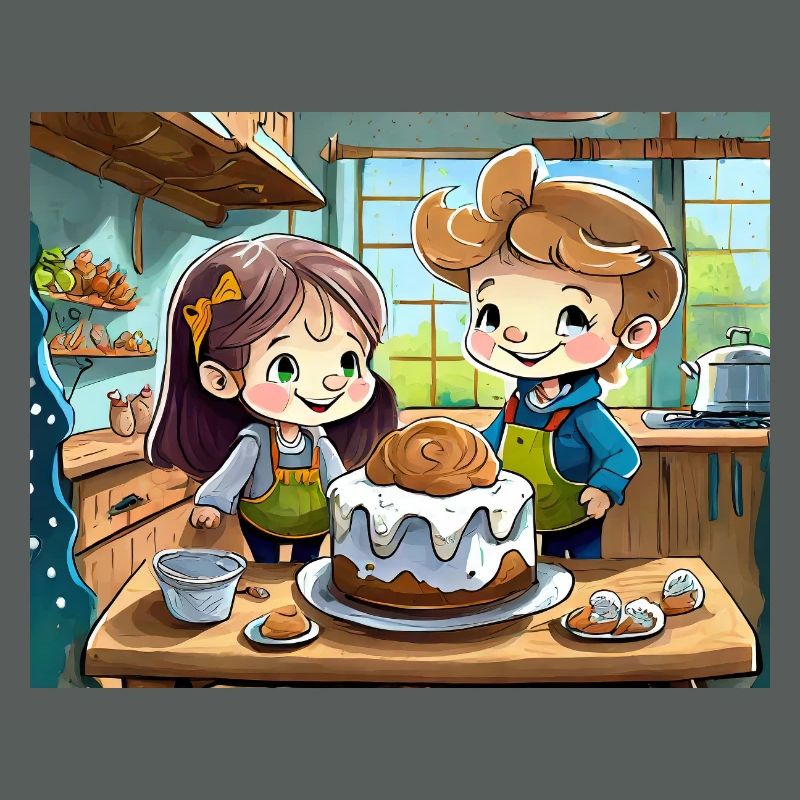 comptines allemandes illustrées bande dessinée Bake Cake