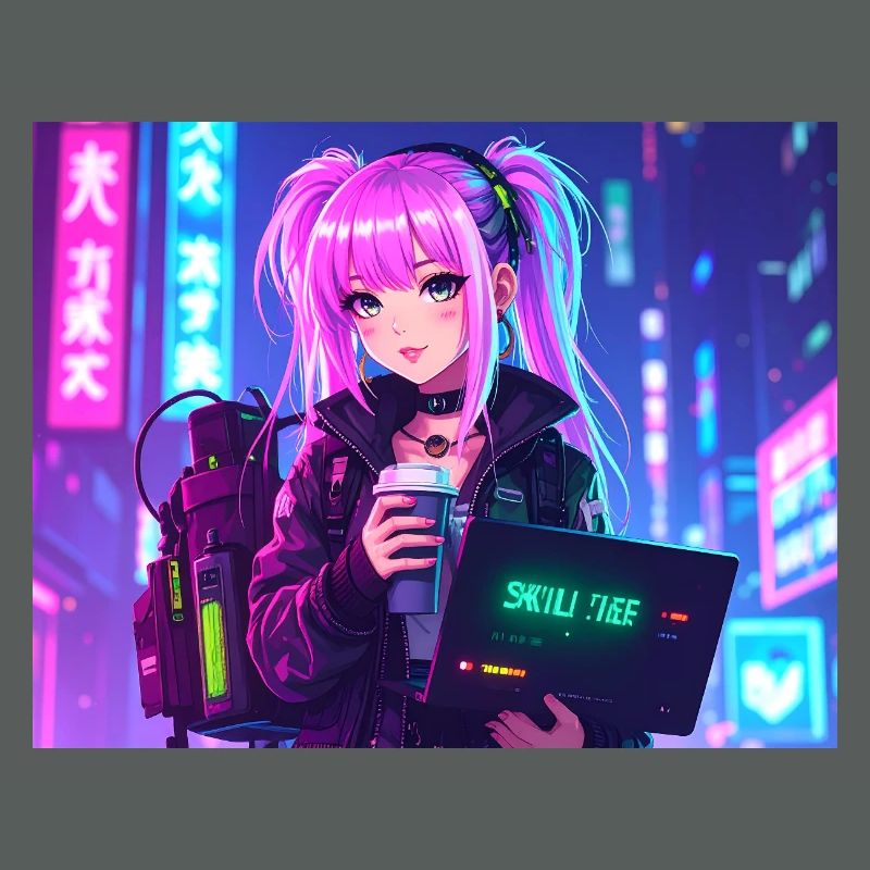 Pink Coder Girl – Skill: cute & stylisch