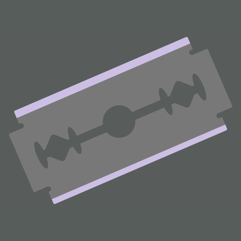 Cut razor blade cut cut 2c
