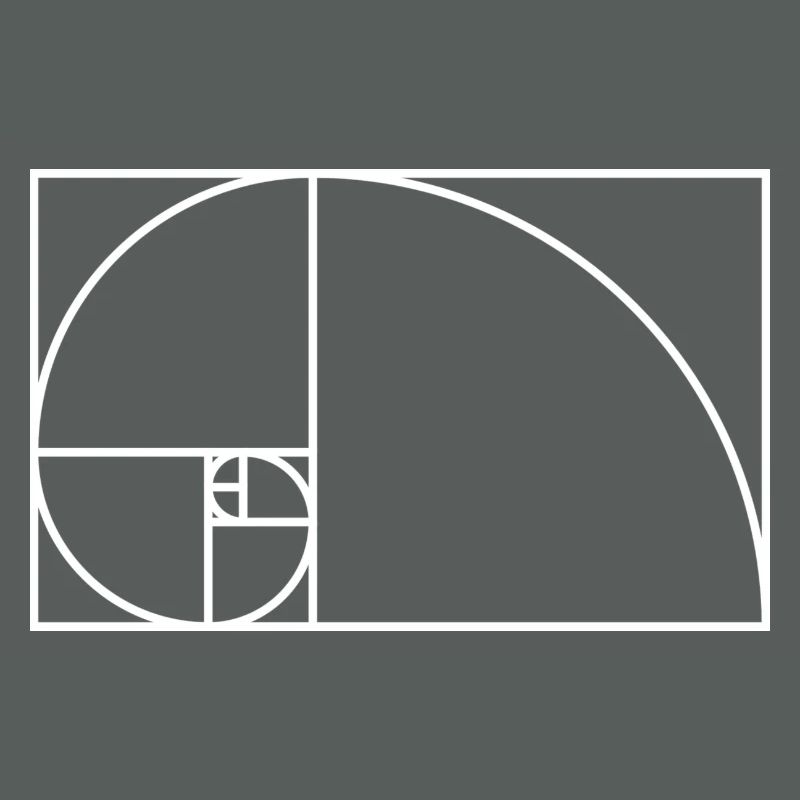 Fibonacci spiral math gift idea nerd