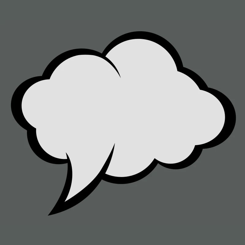 Comic speech bubble