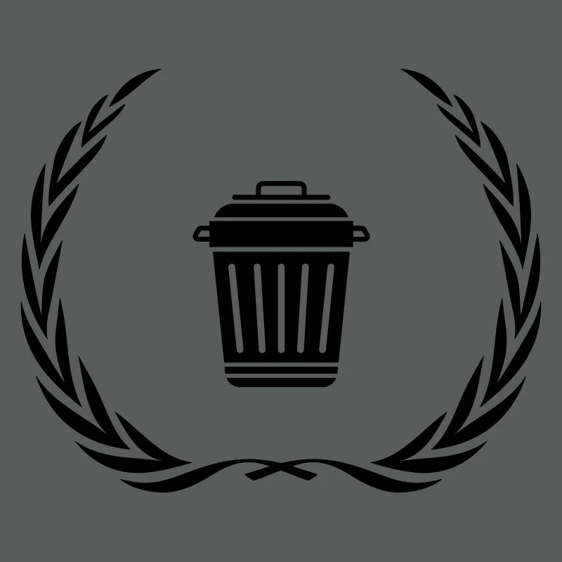 Garbage Can Symbol Wreath