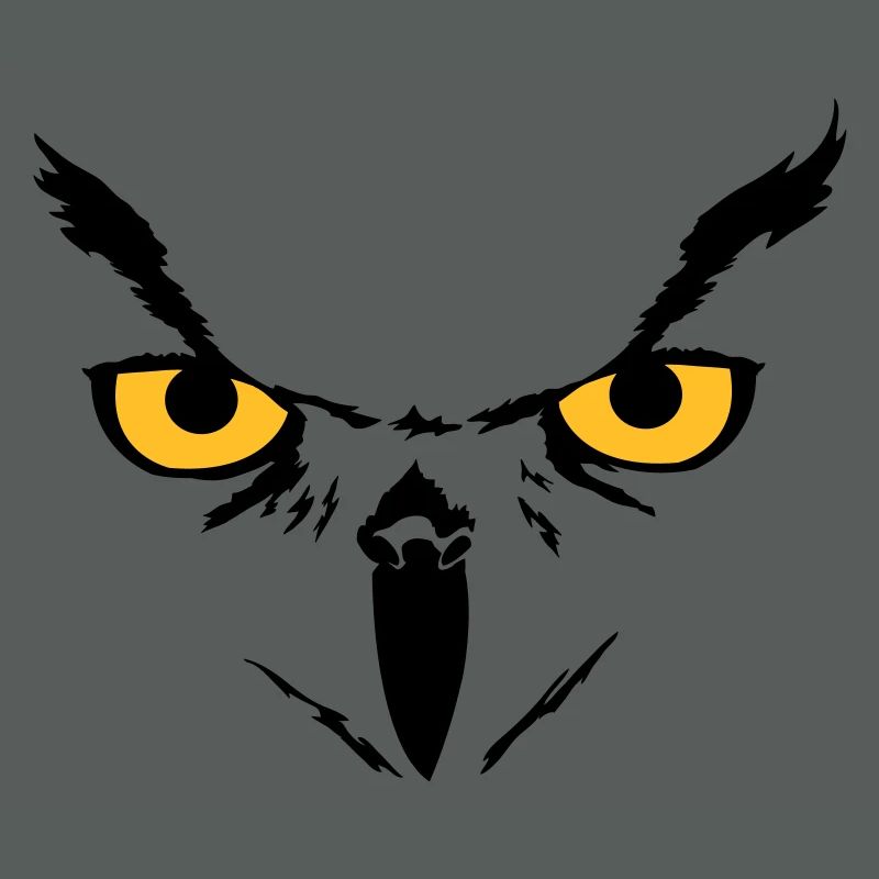 visage de hibou