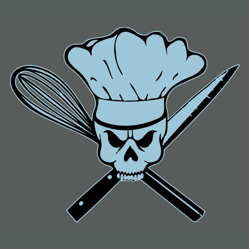 Koch Pirat oder Rebell Totenkopf