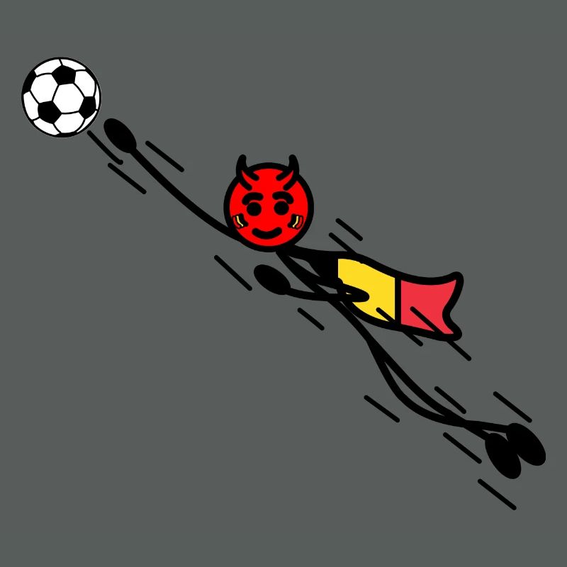 Flying Red Devil Held Keeper
