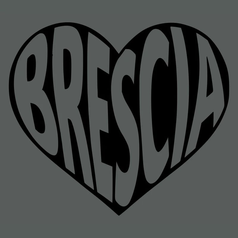 Brescia Heart Typography