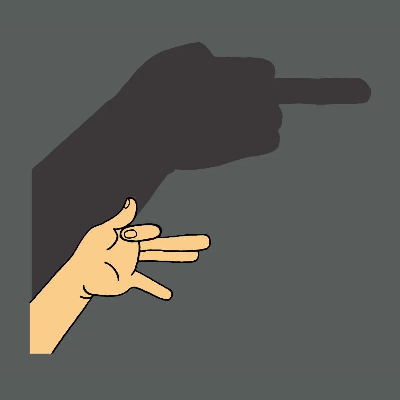 Schatten eines Hundes oder nicht