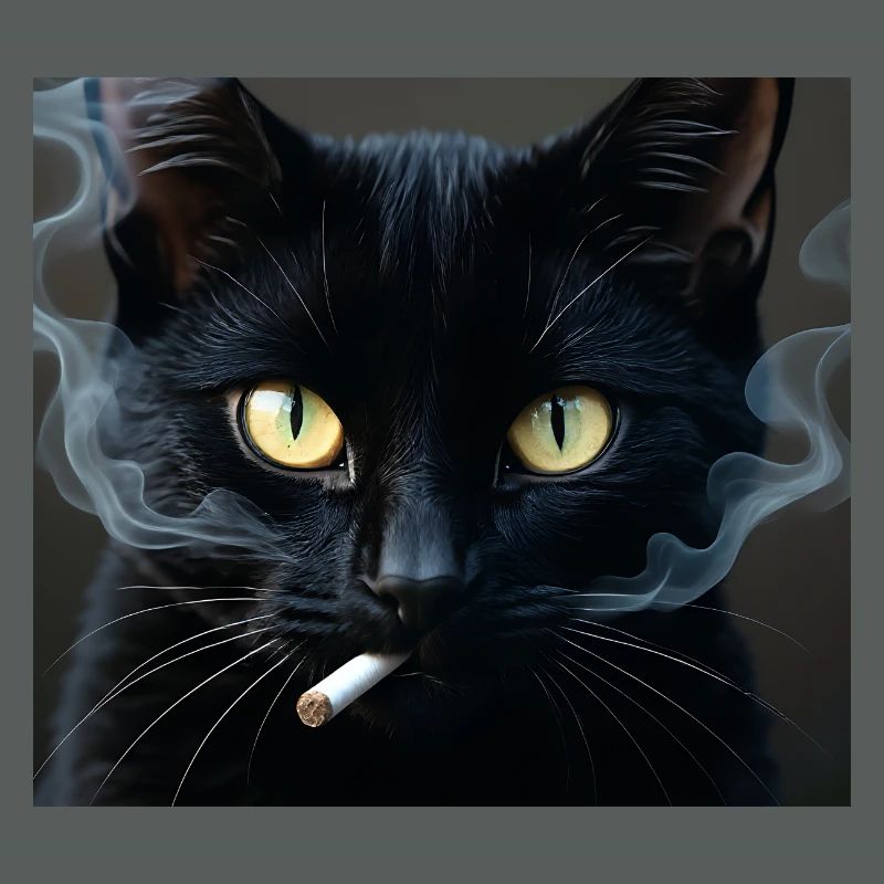 Fumer Chat Génération Z Mème Chat Fumer