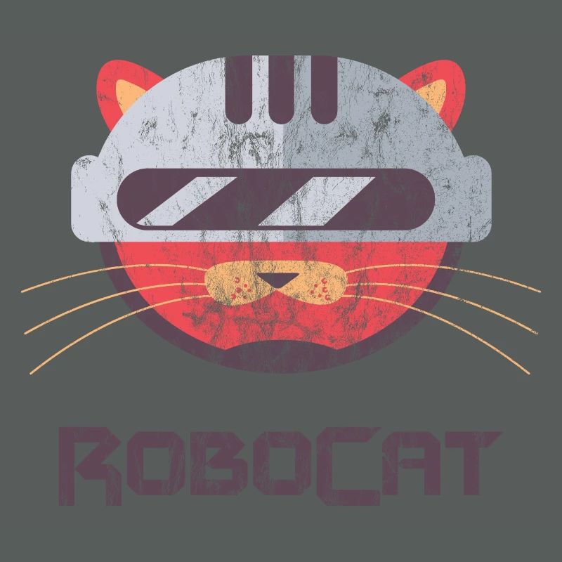 ROBOCAT - Katzen Kater Roboter Comicfigur Geschenk