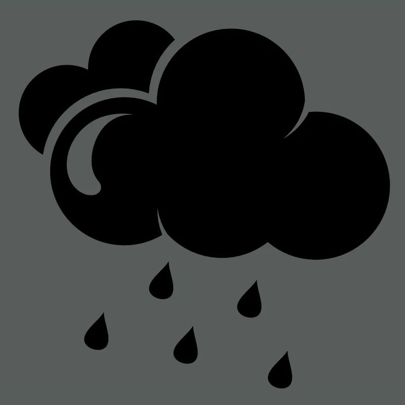 Cloud with rain drops
