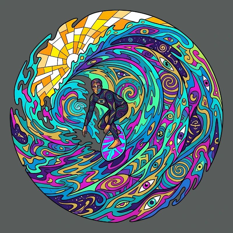 Psychedelic Surf Wave