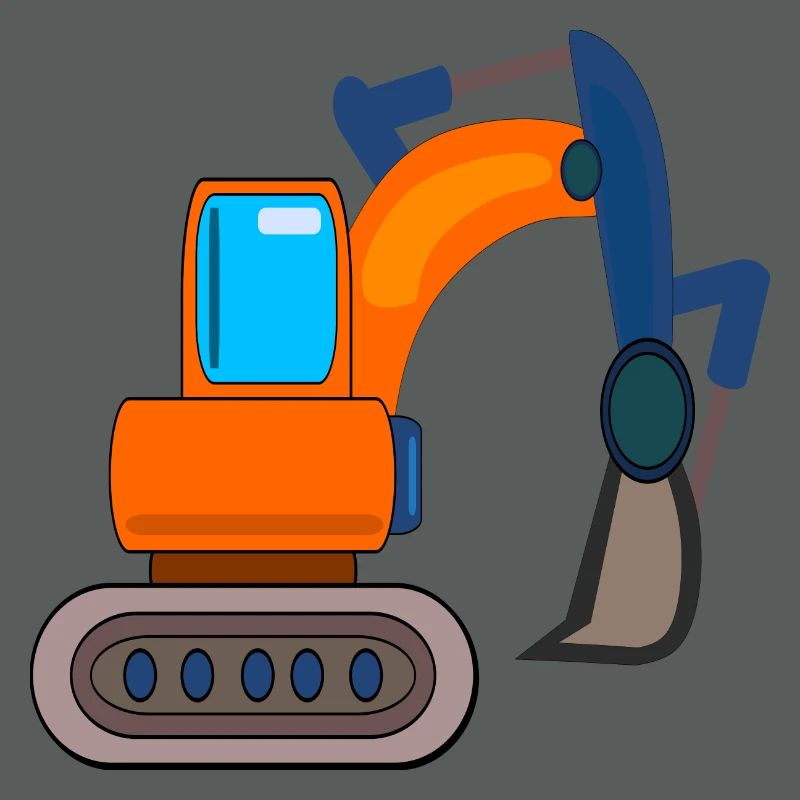 CONSTRUCTION SITE EXCAVATOR CHILDREN DIGGING