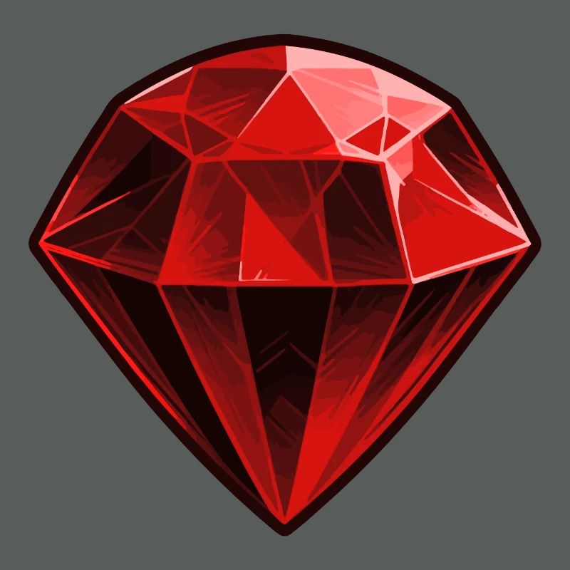 Precious Red Ruby Gemstone