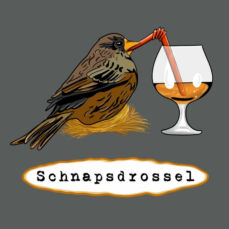 Stößchen! Schnapsdrossel
