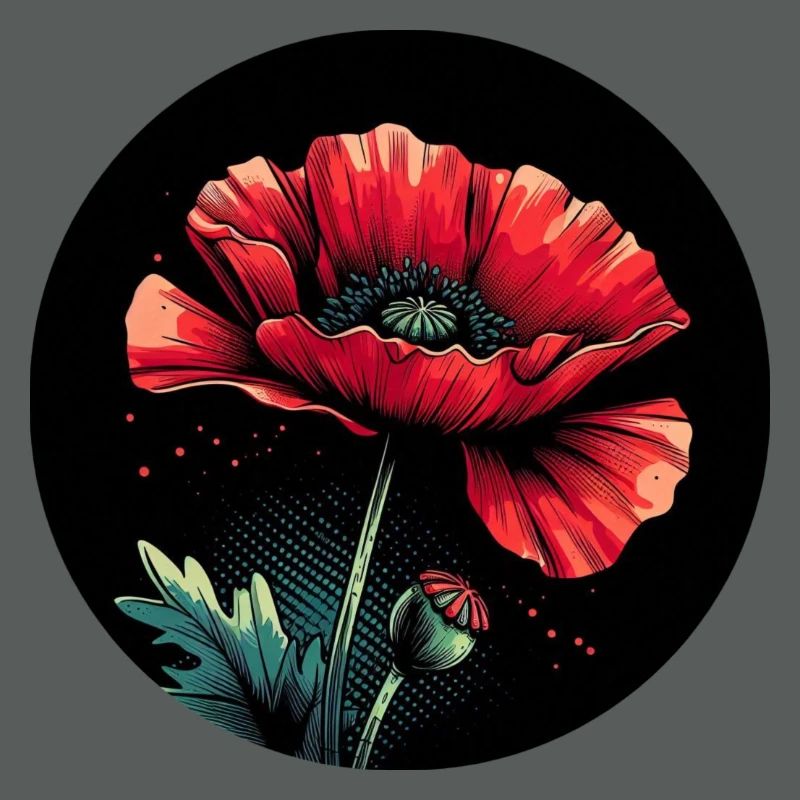 Mohnblume rot