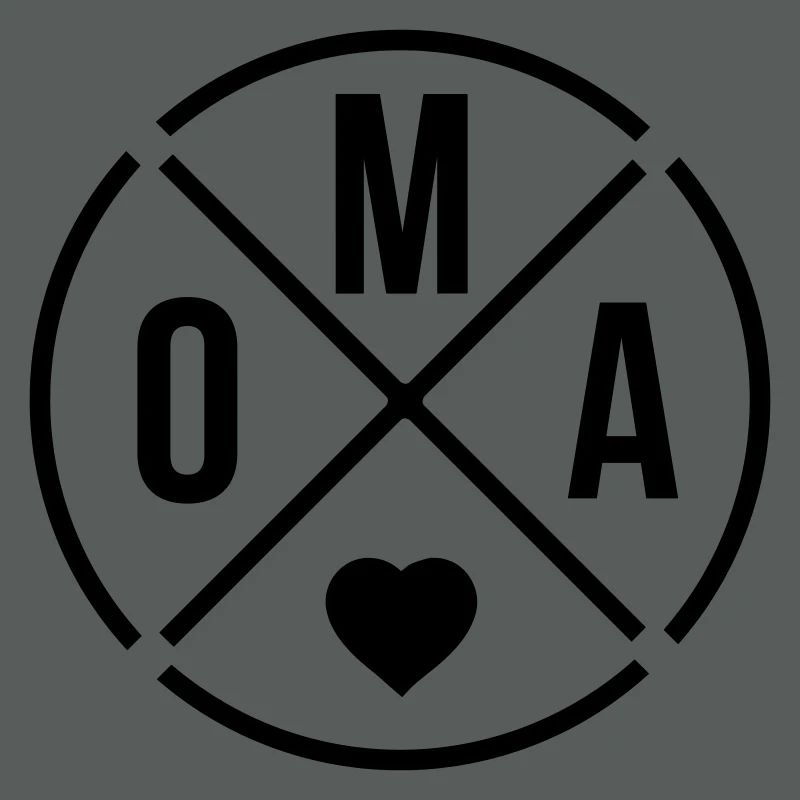 Oma mit Herz Omi Großmutter