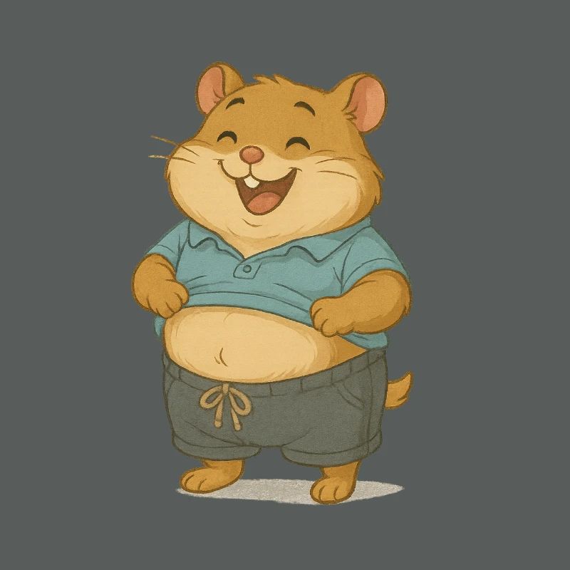 Hamster réfrigéré au look décontracté