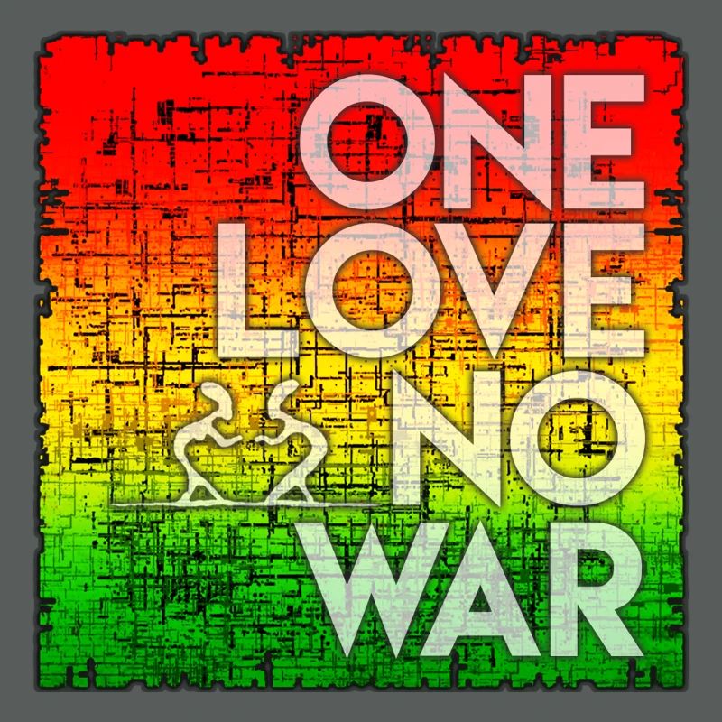 Peace statement in rainbow design