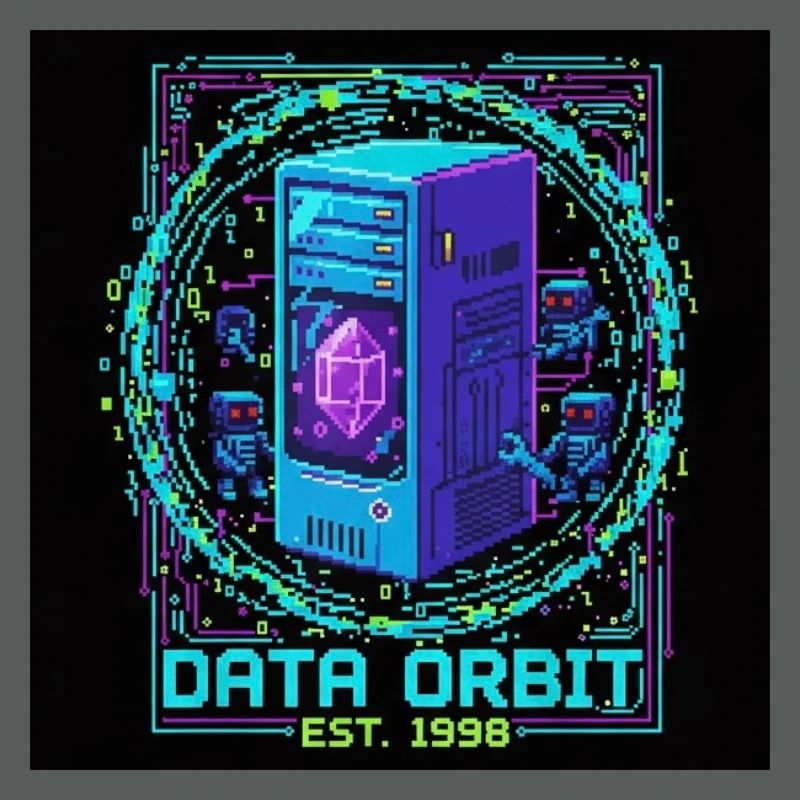 Data Orbit Neon Computer