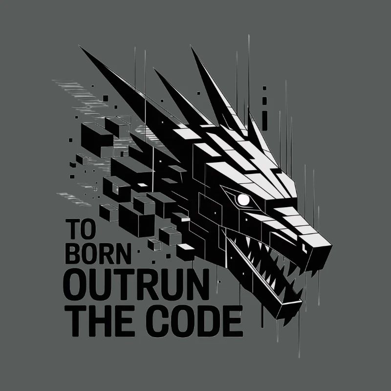 Geometrischer Drachen-Outrun-Code