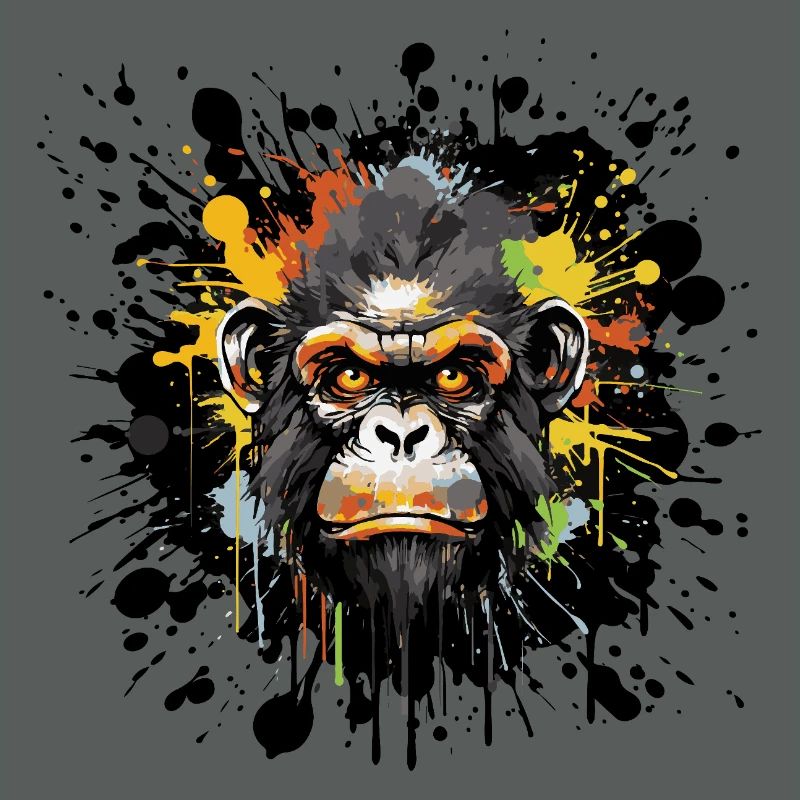 Graffiti Monkey Animal