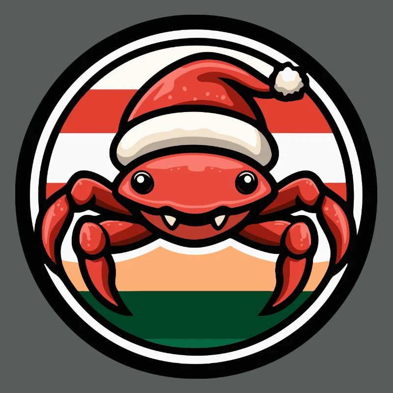 Weihnachtskrabbe im Feststil