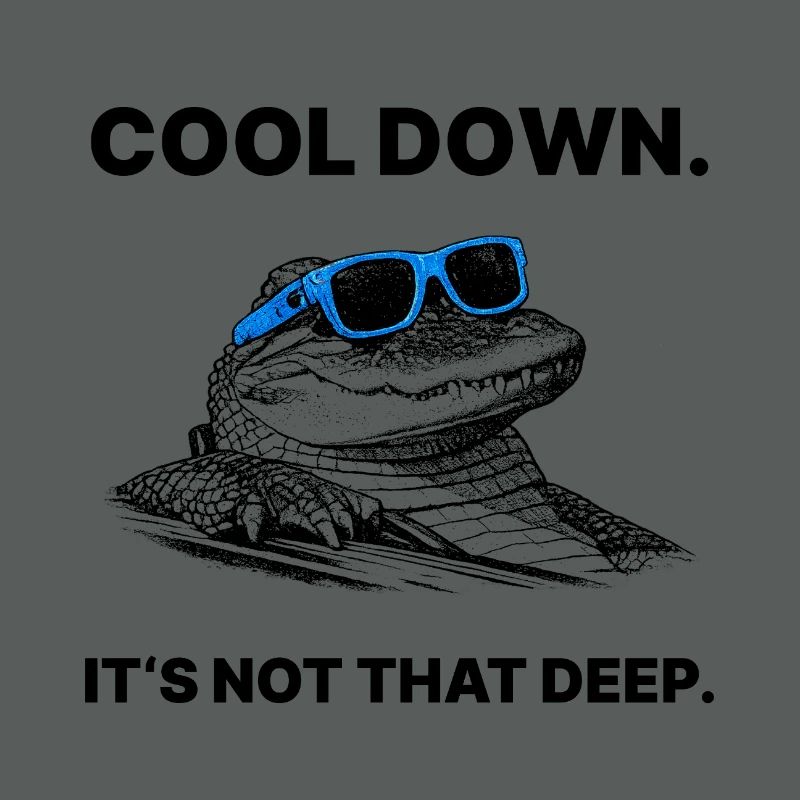 Cool Down – It's Not That Deep Crocodile Halftone