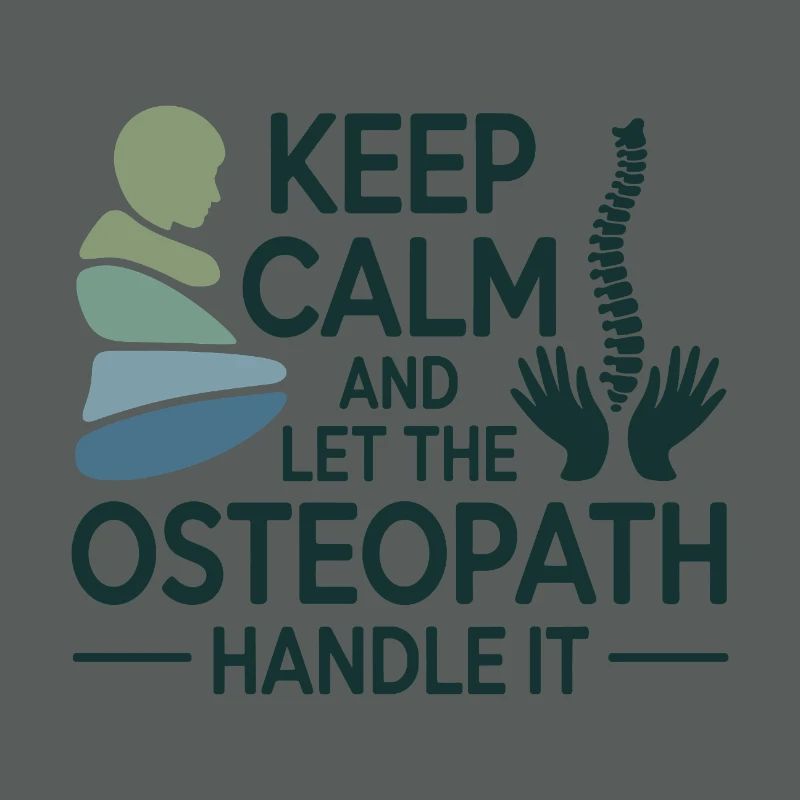 Osteopath Bleib ruhig Handle Professionell