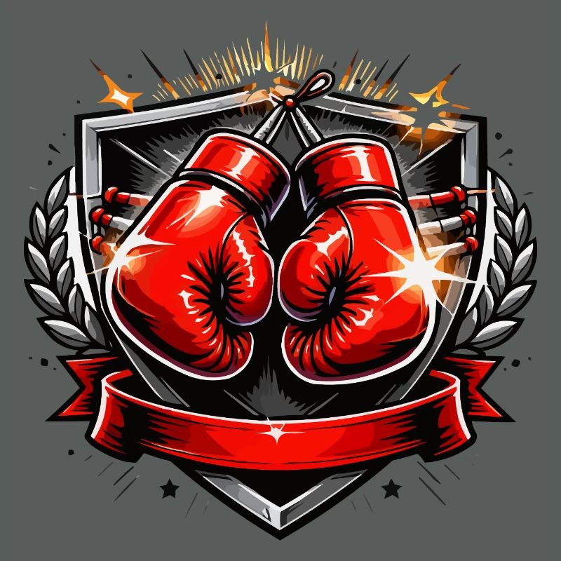 Conception de l’emblème du gant de boxe