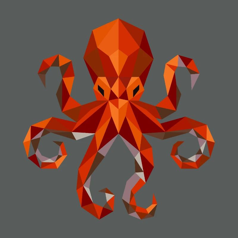 Octopus Squid Polygon