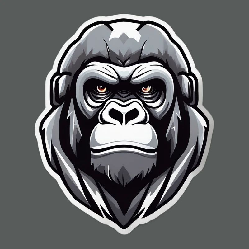 Gorilla-Krieger-Grafik