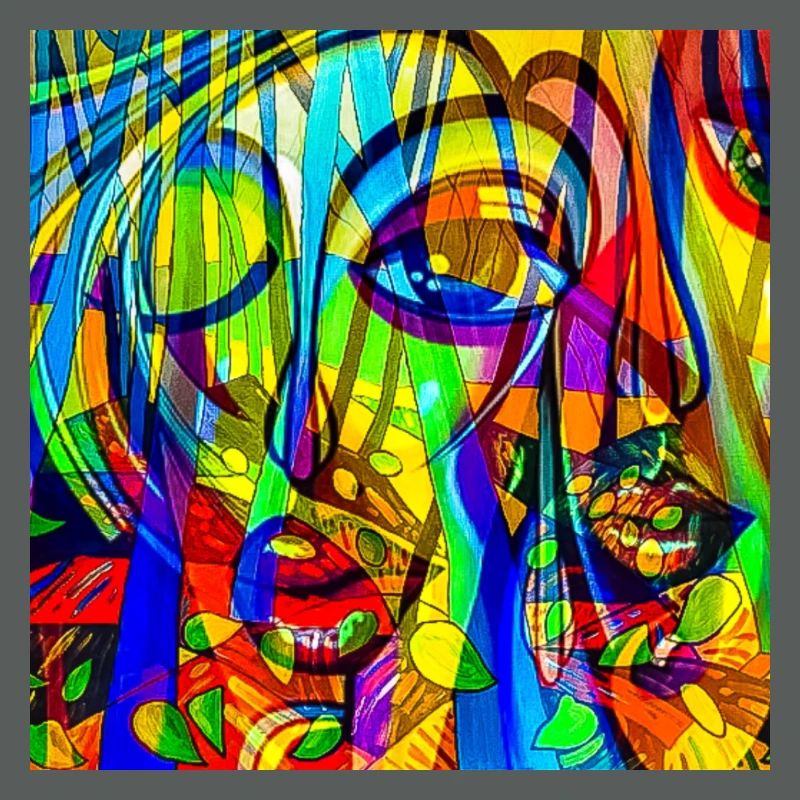 Color Pattern Face Abstract