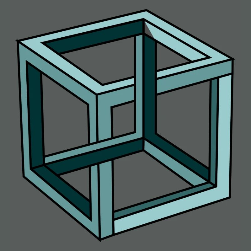Escher Impossible Cube
