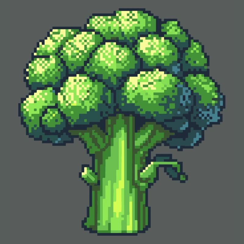 Fresh Pixel Broccoli