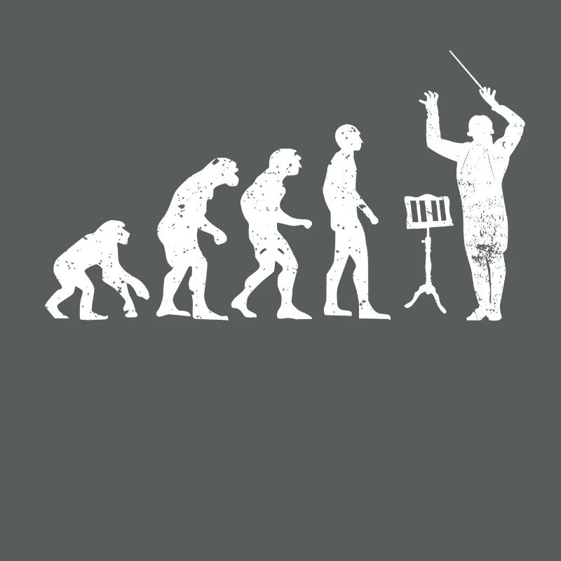 Dirigent Evolution Musiker Geschenkidee