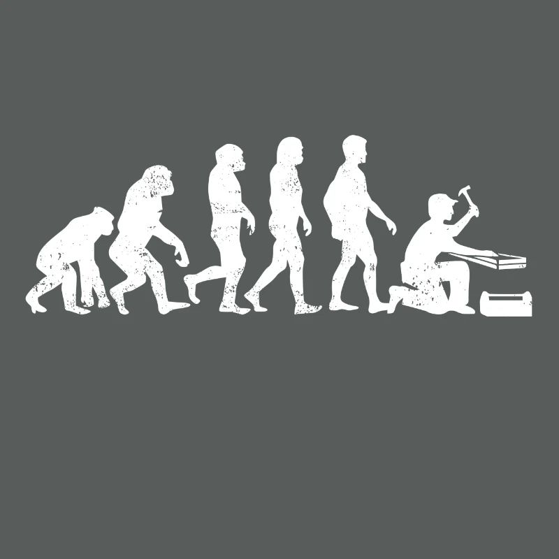 Zimmermann evolution geschenk beruf handwerker