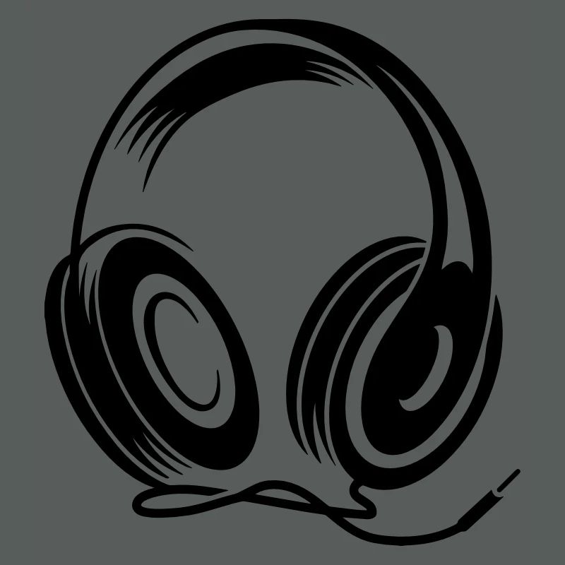 a headphone with cable