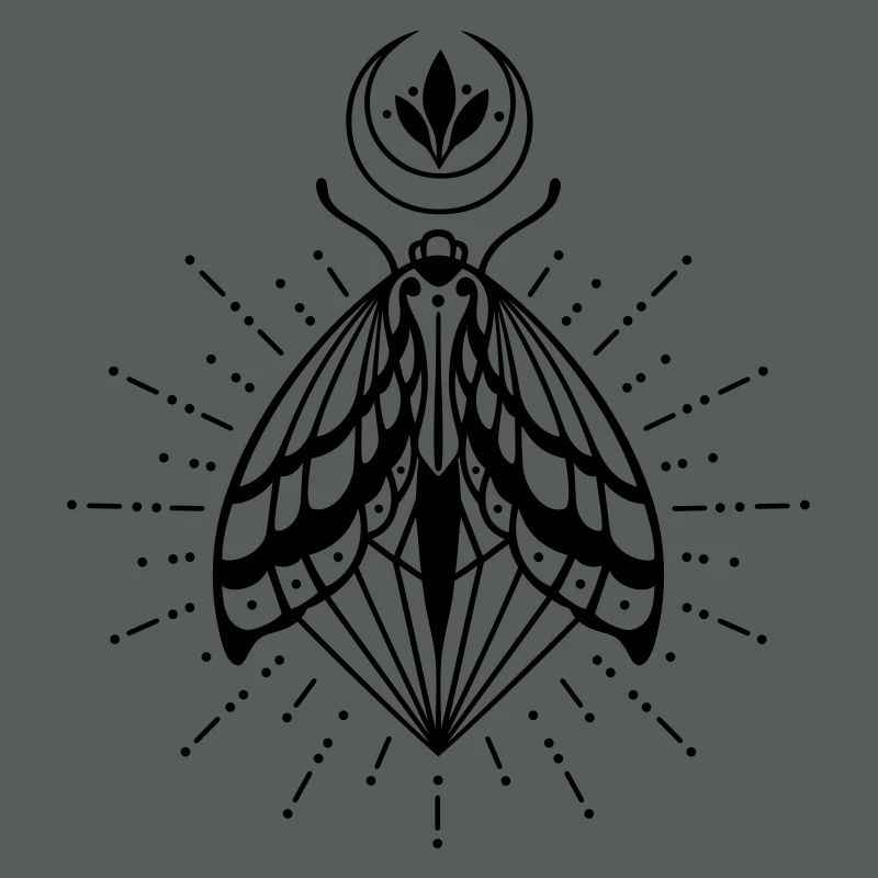 Moth moon crystal diamond firefly