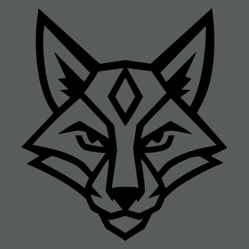 Stylized geometric fox