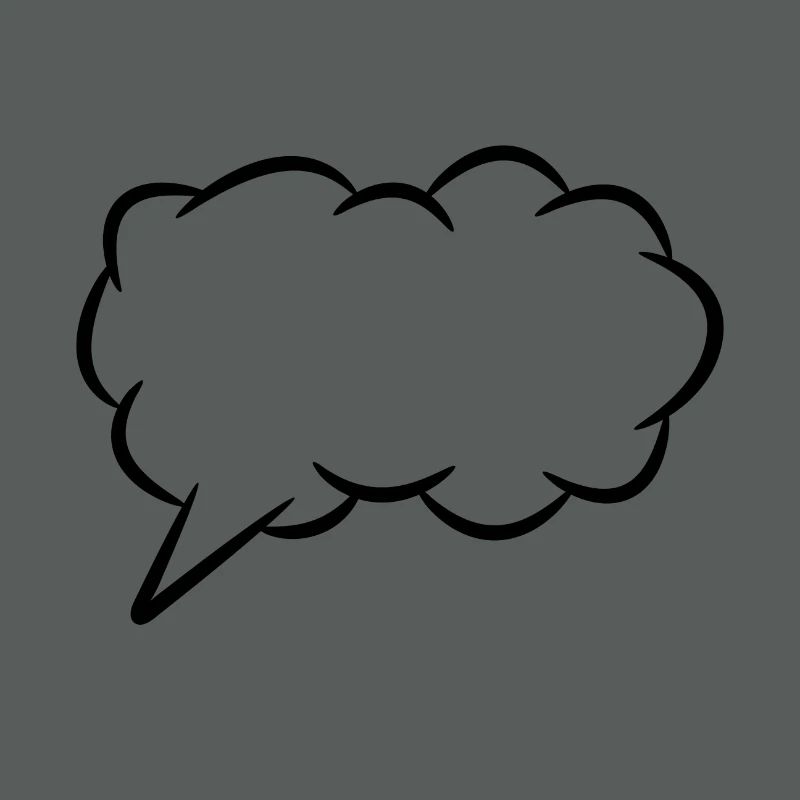 Speech bubble thought bubble