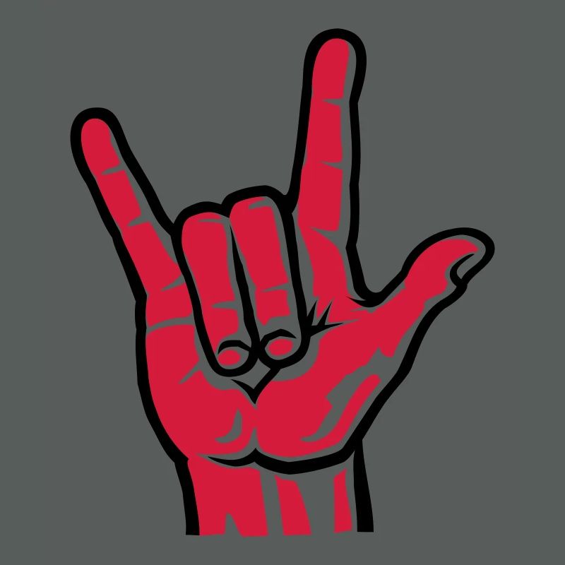 Devil Rock Hand - Pommesgabel (short) 2c