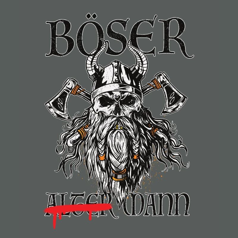 Böser Wikinger-Krieger Grafik