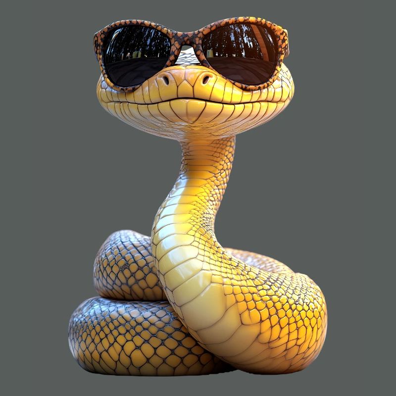 Serpent Python Cobra Mamba Serpent à sonnettes Serpent