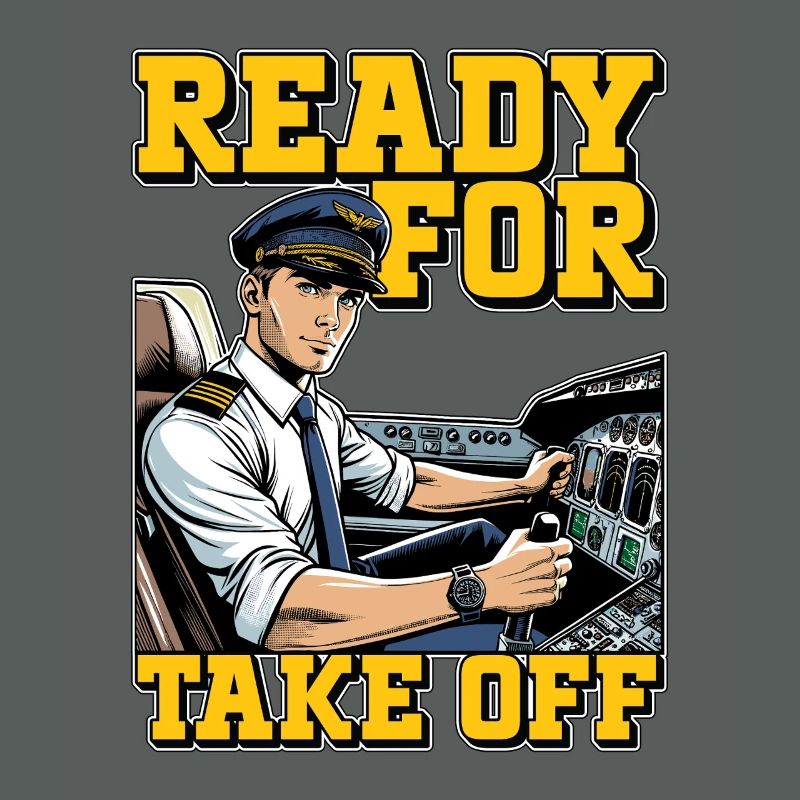 Flight Instructor Ready For Take Off Pilot School