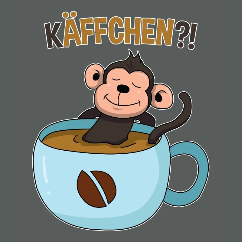 Kaffeepause mit Affe