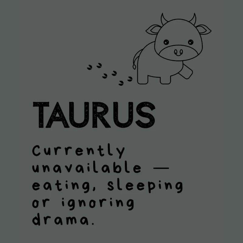 Dessin animé mignon du Taureau - Mode sieste activé